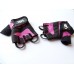 Women's Weight Lifting Gloves Best Ladies Pink Gym Gloves-Tight Fit - Non-Slip Grip Great Gloves GG-041
